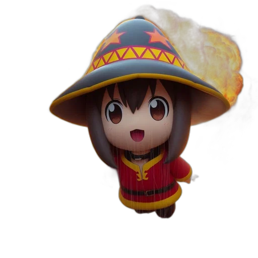hat, food, umbrella, staff, 3d render, concept art, photorealistic, animated transparent PNG cut-out