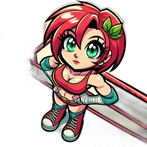 sword, weapon, staff, pixel art, anime, concept art, cartoon, red transparent PNG cut-out