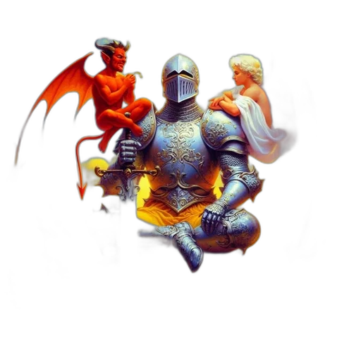 sword, dragon, fantasy art, concept art, pixel art, 3d render, red, golden transparent PNG cut-out