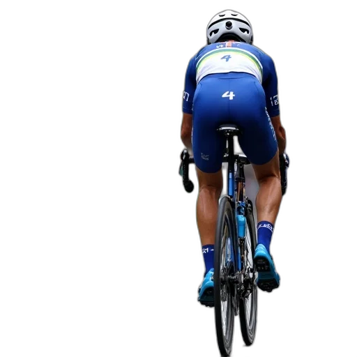 professional, cyclist, riding, bicycle, cobblestone, street, during, race transparent PNG cut-out
