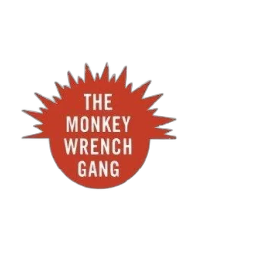 monkey, wrench, gang, book, cover, featuring, desert, landscape transparent PNG cut-out