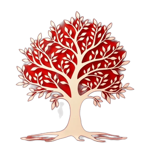 tree, crown, staff, 3d render transparent PNG cut-out