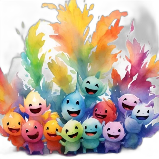 staff, mask, concept art, 3d render, watercolor, fantasy art, colorful, pastel transparent PNG cut-out