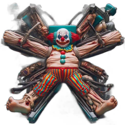 weapon, robot, mask, staff, concept art, 3d render, elaborate, assemblage transparent PNG cut-out
