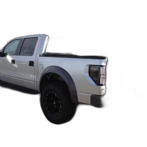 car, 3d render, photorealistic, white, pickup, truck, lift, kit transparent PNG cut-out