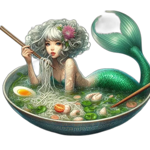 food, fantasy art, concept art, pixel art, photorealistic, underwater, green, pastel transparent PNG cut-out