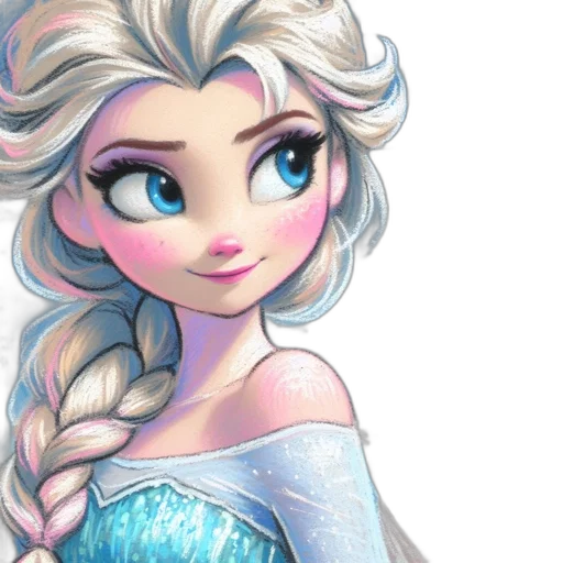 dress, fantasy art, cartoon, concept art, 3d render, snow, animated, female transparent PNG cut-out