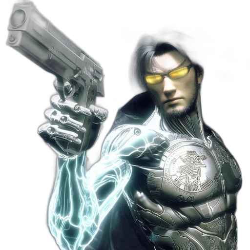 weapon, comic book art, concept art, 3d render transparent PNG cut-out