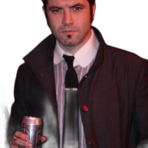 jacket, staff, bottle, robot, photorealistic, concept art, 3d render, cyberpunk transparent PNG cut-out