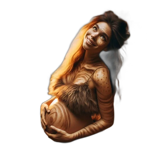 creature, hair, animal, face, photorealistic, concept art, fantasy art, 3d render transparent PNG cut-out