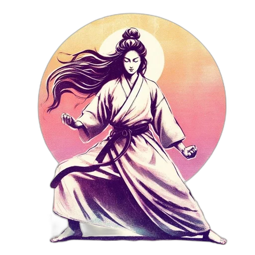 staff, dress, fantasy art, concept art, pixel art, vaporwave, monochrome, female transparent PNG cut-out