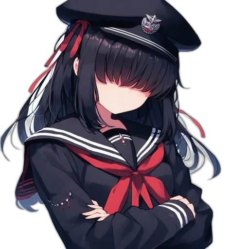 staff, hat, jacket, crown, anime, pixel art, concept art, cartoon transparent PNG cut-out