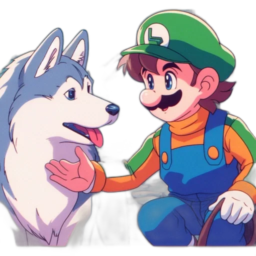 animal, creature, pixel art, watercolor, concept art, anime, blue, monochrome transparent PNG cut-out