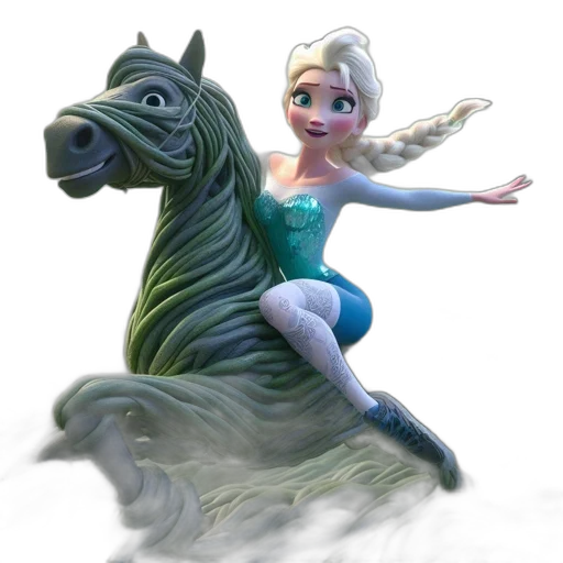 dress, creature, animal, concept art, fantasy art, 3d render, photorealistic, snow transparent PNG cut-out