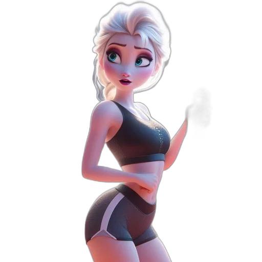 dress, concept art, cartoon, 3d render, comic book art, fire, neon lights, pastel transparent PNG cut-out