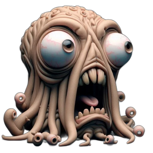 creature, face, mask, animal, 3d render, concept art, photorealistic, comic book art transparent PNG cut-out