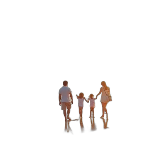 umbrella, staff, robot, pixel art transparent PNG cut-out