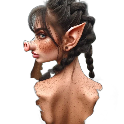 face, mask, dress, creature, fantasy art, concept art, photorealistic, 3d render transparent PNG cut-out