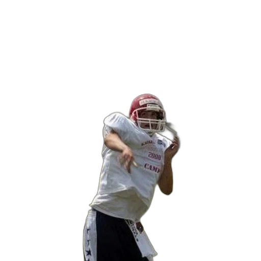 football, player, wearing, white, jersey, number, 2008, throwing transparent PNG cut-out