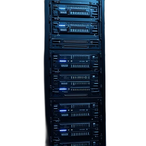 3d render, blue, stack, data transparent PNG cut-out