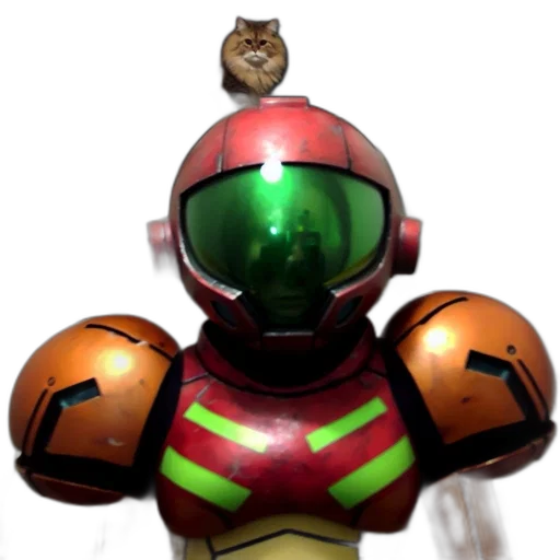 robot, staff, animal, mask, 3d render, concept art, pixel art, outer space transparent PNG cut-out
