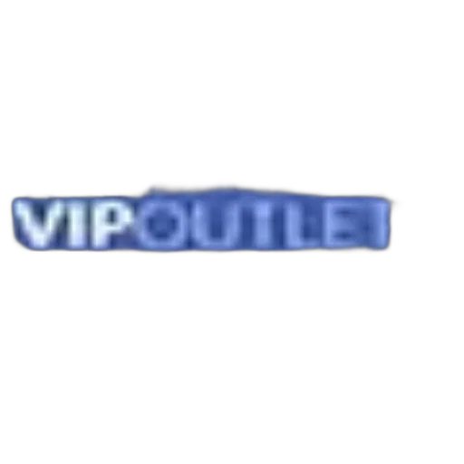 vip, outlet, logo, blue transparent PNG cut-out