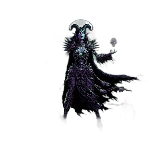 staff, mask, creature, concept art, fantasy art, pixel art, 3d render, dark transparent PNG cut-out