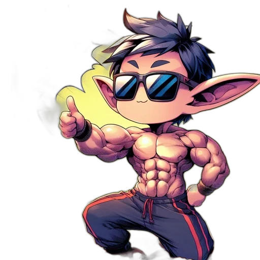 staff, jacket, cartoon, comic book art, concept art, 3d render, animated, rabbit transparent PNG cut-out