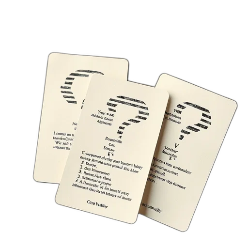 question, cards, ground, rules transparent PNG cut-out