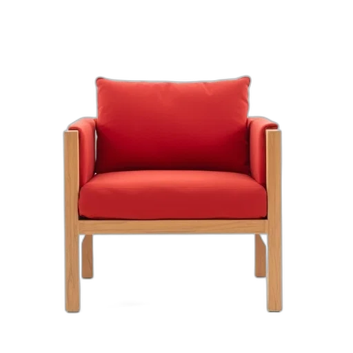 furniture, crown, staff, dress, 3d render, red, modern, chair transparent PNG cut-out