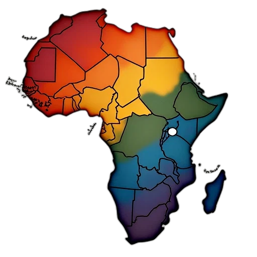 colorful, earth tones, rainbow, map, botswana, royalty, illustration transparent PNG cut-out