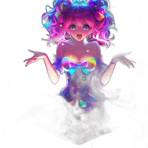 dress, mask, creature, crown, concept art, fantasy art, cyberpunk, vaporwave transparent PNG cut-out