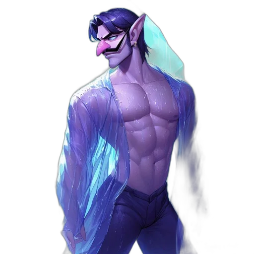 creature, mask, dragon, animal, vaporwave, concept art, fantasy art, cyberpunk transparent PNG cut-out