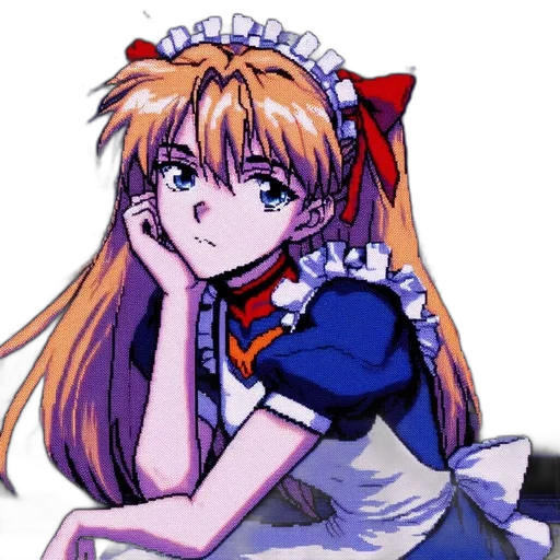 dress, robot, staff, crown, anime, pixel art, cartoon, concept art transparent PNG cut-out
