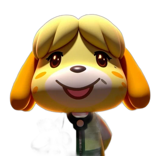 staff, animal, face, creature, 3d render, concept art, cartoon, pixel art transparent PNG cut-out