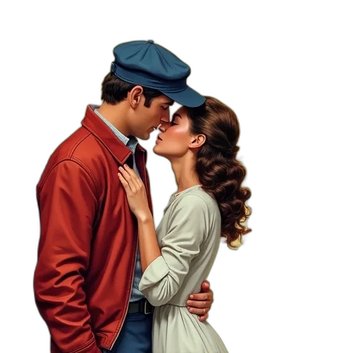 dress, jacket, hat, photorealistic, concept art, comic book art, oil painting, fog transparent PNG cut-out