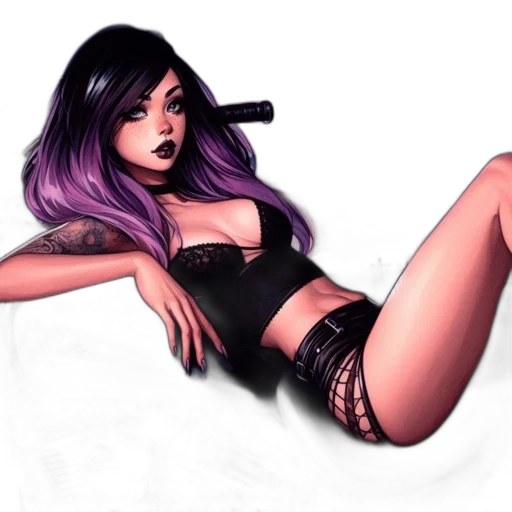 fantasy art, concept art, comic book art, pixel art, neon lights, dark, monochrome, pastel transparent PNG cut-out