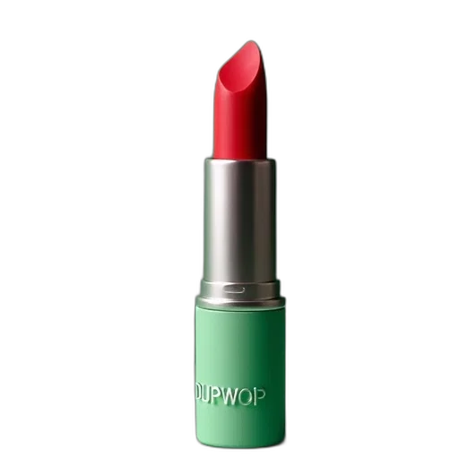 green, red, close-up, image, lipstick, bright, color, placed transparent PNG cut-out