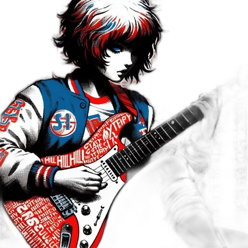 jacket, comic book art, concept art, cartoon, pixel art, animated, figure, likely transparent PNG cut-out