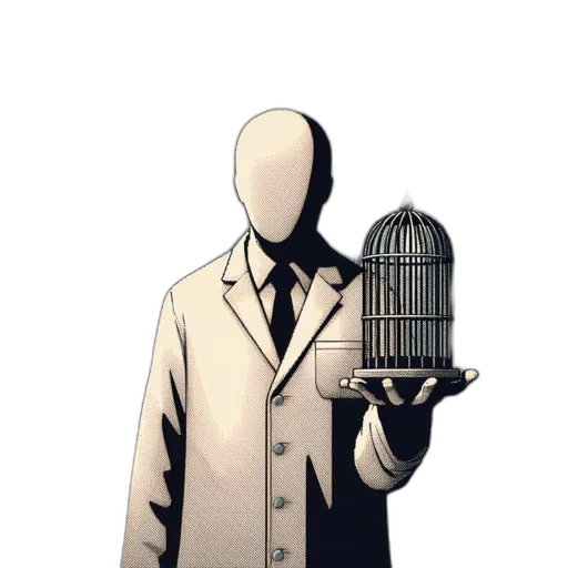 jacket, mask, hat, robot, concept art, comic book art, pixel art, cartoon transparent PNG cut-out
