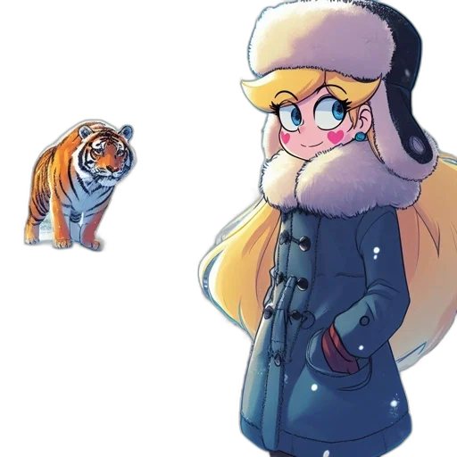 animal, creature, hat, jacket, concept art, pixel art, cartoon, watercolor transparent PNG cut-out