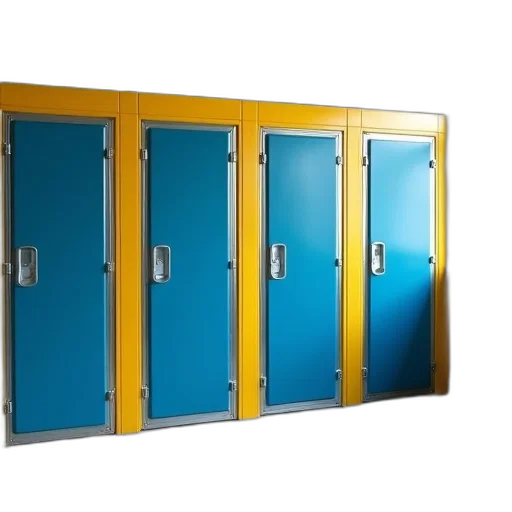 furniture, building, staff, jacket, 3d render, photorealistic, concept art, blue transparent PNG cut-out
