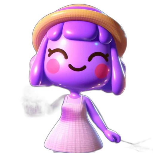 hat, dress, staff, robot, 3d render, vaporwave, concept art, pixel art transparent PNG cut-out