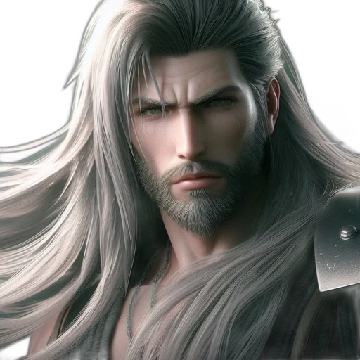 hair, face, fantasy art, photorealistic, concept art, anime, detailed, portrait transparent PNG cut-out