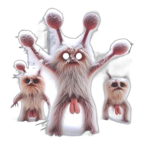 creature, staff, concept art, 3d render, three, anthropomorphic, animals, stand transparent PNG cut-out