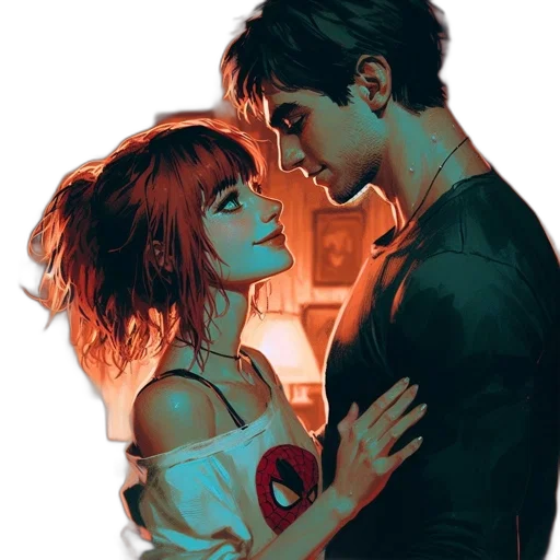 mask, comic book art, concept art, fantasy art, anime, neon lights, fire, underwater transparent PNG cut-out