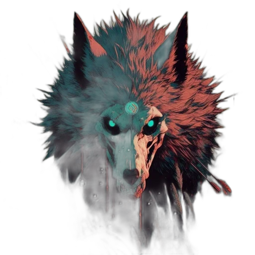 mask, creature, face, animal, concept art, pixel art, fantasy art, watercolor transparent PNG cut-out