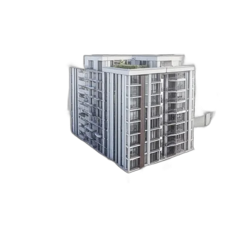 building, furniture, 3d render, blueprint, design, residential, complex, urban transparent PNG cut-out
