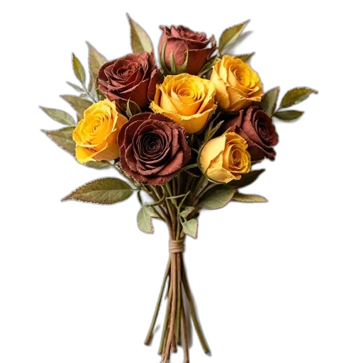flower, crown, staff, photorealistic, 3d render, earth tones, golden, colorful transparent PNG cut-out