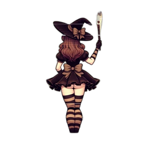 staff, dress, hat, weapon transparent PNG cut-out